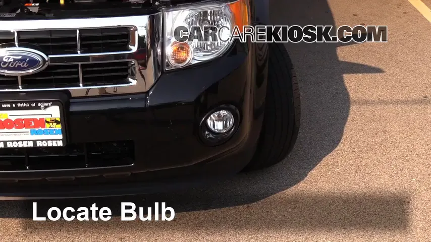 2011 Ford Escape XLT 3.0L V6 FlexFuel Éclairage Feu antibrouillard (remplacer l'ampoule)
